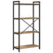 vidaXL Bookcase Artisan oak 60 x 30 x 118 cm Wood and Steel