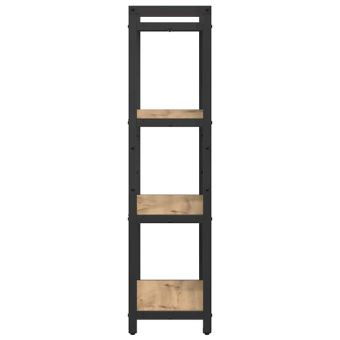 vidaXL Bookcase Artisan oak 60 x 30 x 118 cm Wood and Steel