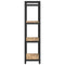 vidaXL Bookcase Artisan oak 60 x 30 x 118 cm Wood and Steel