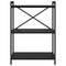 vidaXL Bookcase Black oak 60 x 30 x 83 cm Engineered wood
