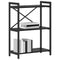 vidaXL Bookcase Black oak 60 x 30 x 83 cm Engineered wood