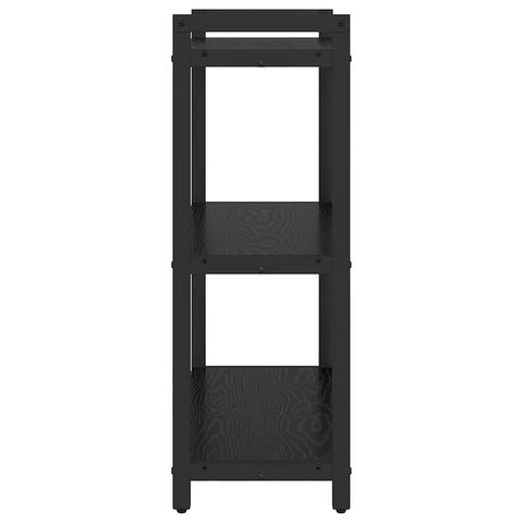 vidaXL Bookcase Black oak 60 x 30 x 83 cm Engineered wood