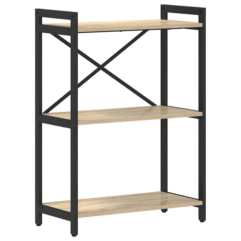 vidaXL Bookcase Sonoma oak 60 x 30 x 83 cm Engineered wood
