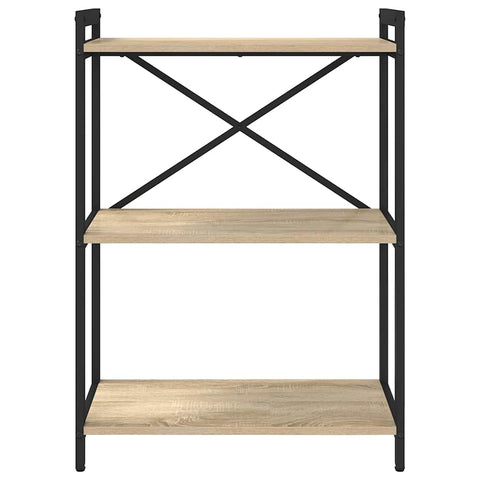 vidaXL Bookcase Sonoma oak 60 x 30 x 83 cm Engineered wood