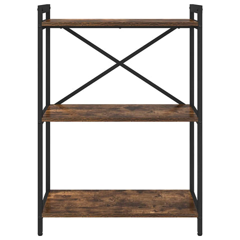 vidaXL Bookcase Smoked oak 60 x 30 x 83 cm Engineered wood