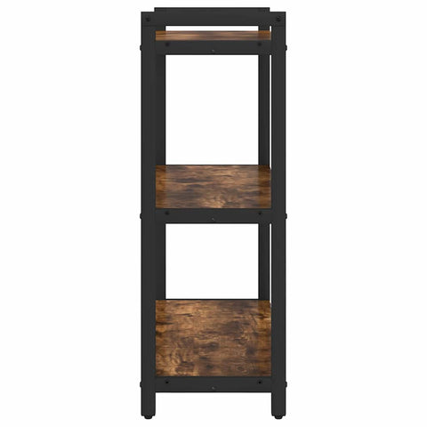 vidaXL Bookcase Smoked oak 60 x 30 x 83 cm Engineered wood