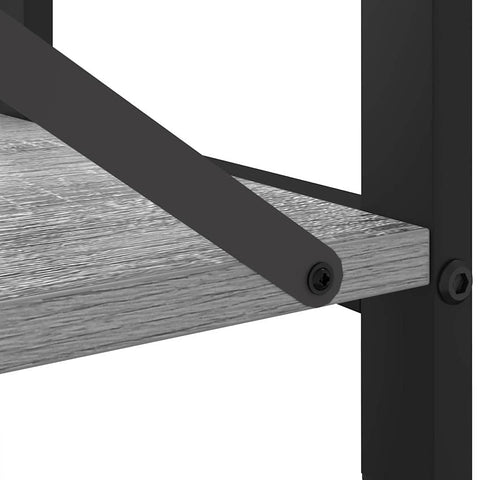 vidaXL Bookcase Grey sonoma 60 x 30 x 83 cm Engineered wood