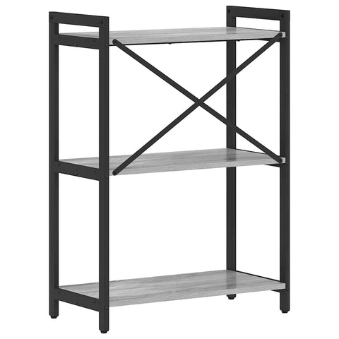 vidaXL Bookcase Grey sonoma 60 x 30 x 83 cm Engineered wood