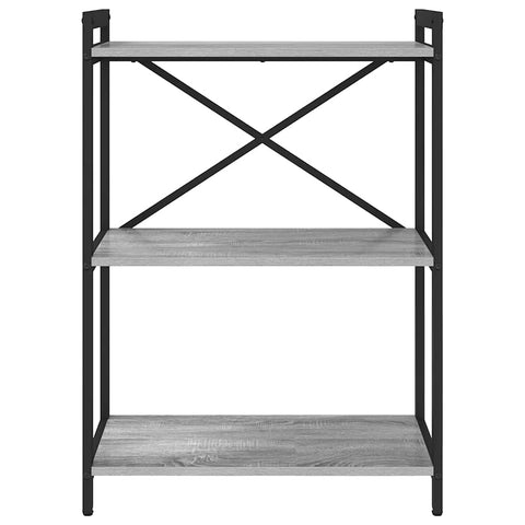 vidaXL Bookcase Grey sonoma 60 x 30 x 83 cm Engineered wood