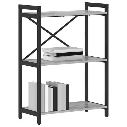 vidaXL Bookcase Grey sonoma 60 x 30 x 83 cm Engineered wood