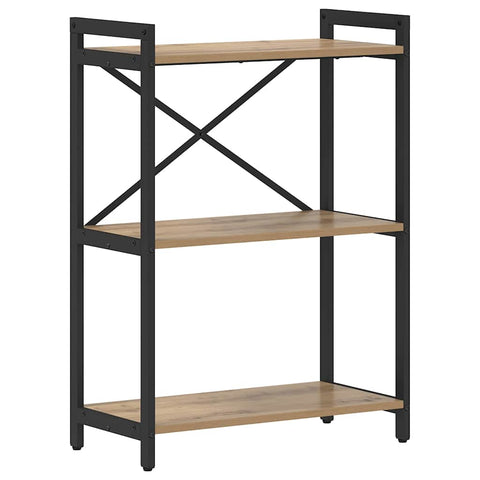 vidaXL Bookcase Artisan oak 60 x 30 x 83 cm Engineered wood