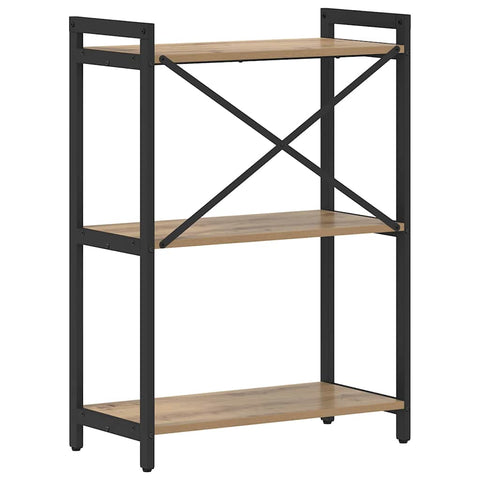 vidaXL Bookcase Artisan oak 60 x 30 x 83 cm Engineered wood