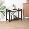 vidaXL Bookcase Black oak 60 x 30 x 48.5 cm Engineered wood