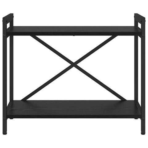 vidaXL Bookcase Black oak 60 x 30 x 48.5 cm Engineered wood