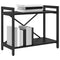 vidaXL Bookcase Black oak 60 x 30 x 48.5 cm Engineered wood