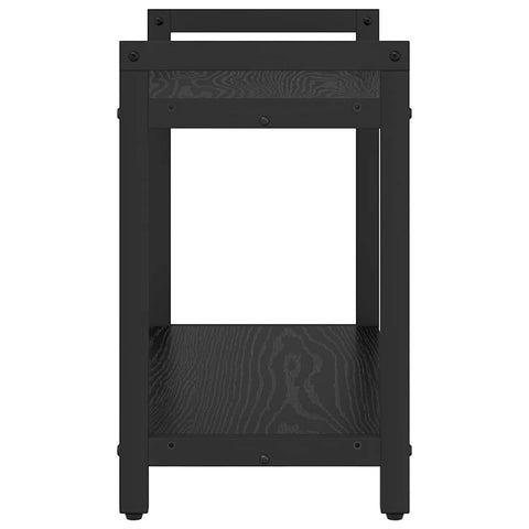 vidaXL Bookcase Black oak 60 x 30 x 48.5 cm Engineered wood