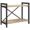 vidaXL Bookcase Sonoma oak 60 x 30 x 48.5 cm Engineered wood