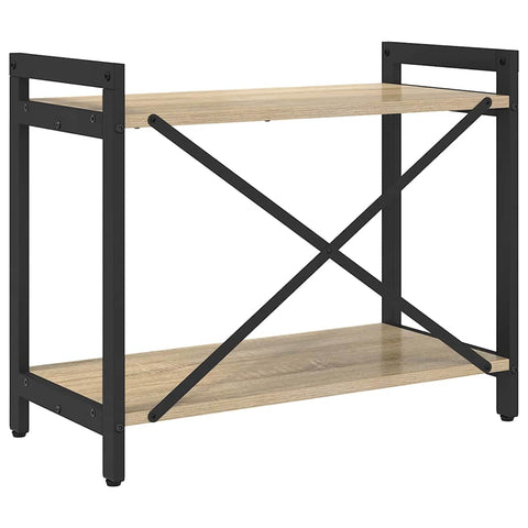 vidaXL Bookcase Sonoma oak 60 x 30 x 48.5 cm Engineered wood