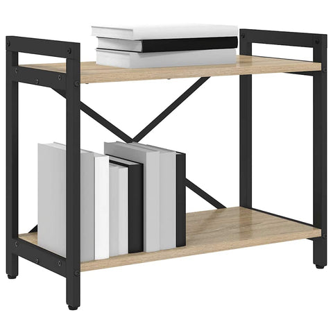 vidaXL Bookcase Sonoma oak 60 x 30 x 48.5 cm Engineered wood