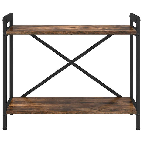 vidaXL Bookcase Smoked oak 60 x 30 x 48.5 cm Engineered wood