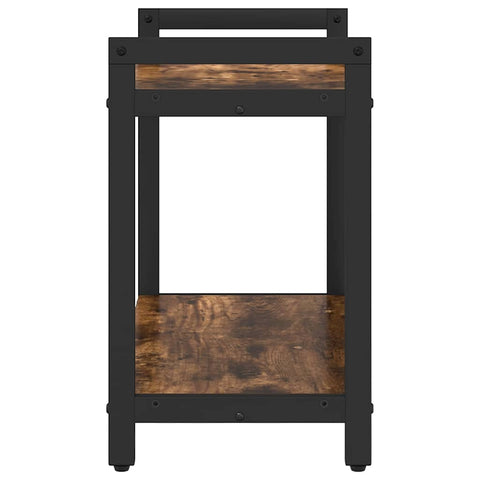 vidaXL Bookcase Smoked oak 60 x 30 x 48.5 cm Engineered wood