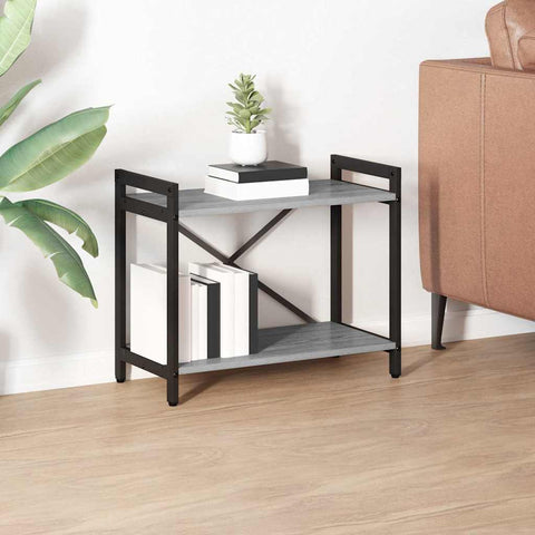vidaXL Bookcase Grey sonoma 60 x 30 x 48.5 cm Engineered wood