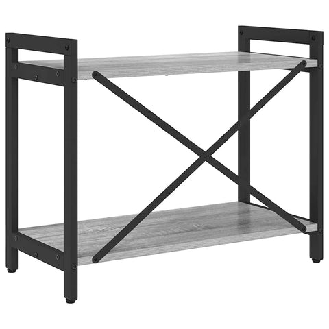 vidaXL Bookcase Grey sonoma 60 x 30 x 48.5 cm Engineered wood