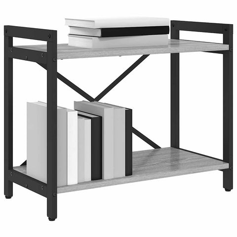 vidaXL Bookcase Grey sonoma 60 x 30 x 48.5 cm Engineered wood