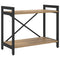 vidaXL Bookcase Artisan oak 60 x 30 x 48.5 cm MDF, Steel