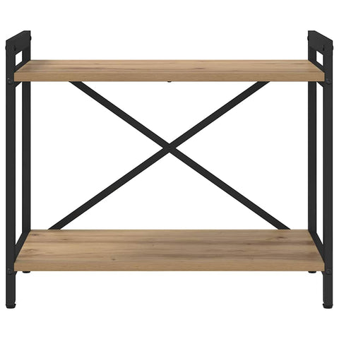 vidaXL Bookcase Artisan oak 60 x 30 x 48.5 cm MDF, Steel