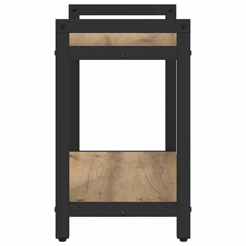 vidaXL Bookcase Artisan oak 60 x 30 x 48.5 cm MDF, Steel