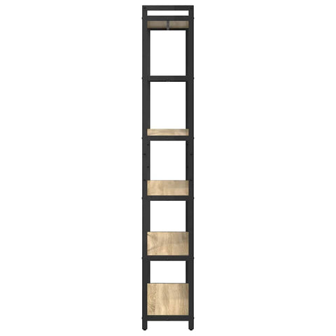 vidaXL Bookcase Sonoma oak 80 x 30 x 188 cm Engineered wood