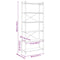 vidaXL Bookcase Sonoma oak 80 x 30 x 188 cm Engineered wood