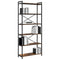 vidaXL Bookcase Smoked oak 80 x 30 x 188 cm Wood and Steel