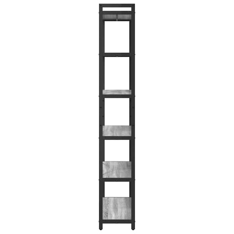 vidaXL Bookcase Grey sonoma 80 x 30 x 188 cm Engineered wood