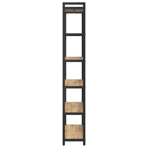 vidaXL Bookcase Artisan oak 80 x 30 x 188 cm Engineered wood