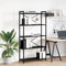 vidaXL Bookcase Black oak 80 x 30 x 153 cm Engineered wood