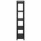 vidaXL Bookcase Black oak 80 x 30 x 153 cm Engineered wood