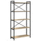 vidaXL Bookcase Sonoma oak 80 x 30 x 153 cm Engineered wood