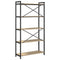 vidaXL Bookcase Sonoma oak 80 x 30 x 153 cm Engineered wood
