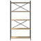 vidaXL Bookcase Sonoma oak 80 x 30 x 153 cm Engineered wood