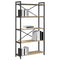 vidaXL Bookcase Sonoma oak 80 x 30 x 153 cm Engineered wood