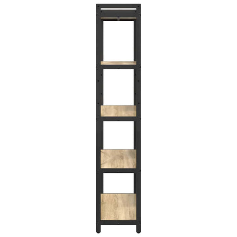 vidaXL Bookcase Sonoma oak 80 x 30 x 153 cm Engineered wood