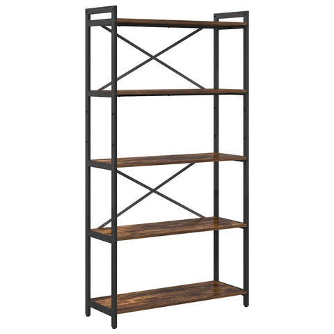 vidaXL Bookcase Smoked oak 80 x 30 x 153 cm Engineered wood