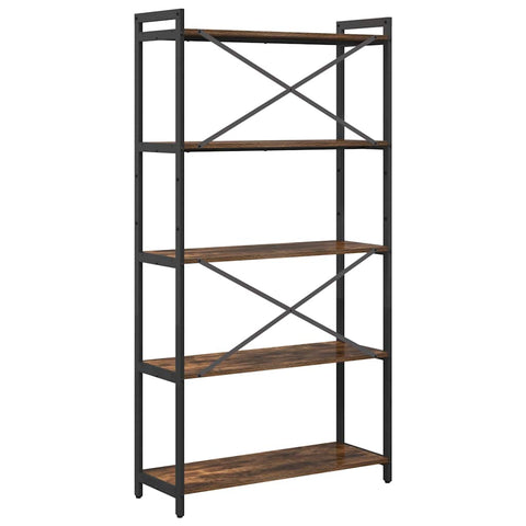 vidaXL Bookcase Smoked oak 80 x 30 x 153 cm Engineered wood