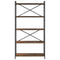 vidaXL Bookcase Smoked oak 80 x 30 x 153 cm Engineered wood