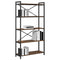 vidaXL Bookcase Smoked oak 80 x 30 x 153 cm Engineered wood