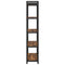 vidaXL Bookcase Smoked oak 80 x 30 x 153 cm Engineered wood