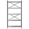 vidaXL Bookcase Grey sonoma 80 x 30 x 153 cm Engineered wood
