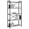 vidaXL Bookcase Grey sonoma 80 x 30 x 153 cm Engineered wood